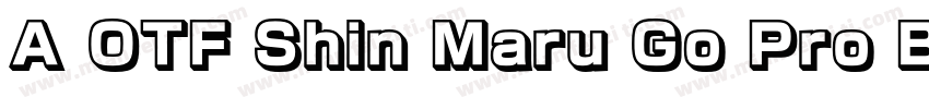 A OTF Shin Maru Go Pro B字体转换